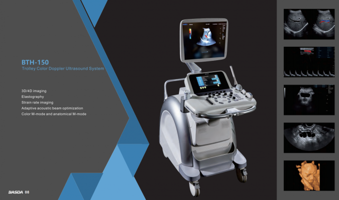 3D Ultrasound Pregnancy Cartbase Color Doppler Ultrasound Color Ultrasound Machine for Obstetrics & Gynecology BTH-150S 0