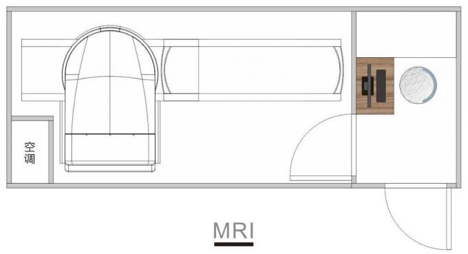 0.35T MRI Mobile Medical Vehicle 20ft 220 Voltage Comfortable AC light 1