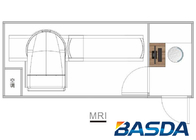 40 Feet Mobile Healthcare Vehicles For 0.35 Tesla MRI Double Column DR