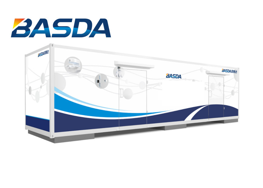 20 Feet Mobile Medical Vehicle With MRI System Permanent Magnet MRI