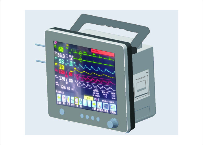 GB2626-2006 12Inch ECG Patient Monitoring Machine