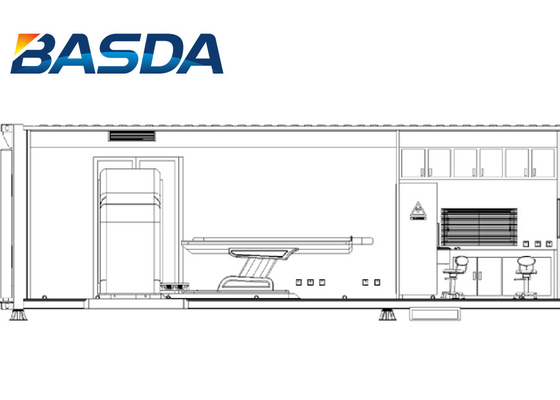 China 0.35T MRI Mobile Medical Vehicle 20 Feet Mobile Healthcare Vehicles factory