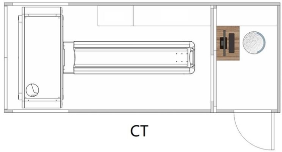 20 Feet Mobile Health Vehicle Computer Tomography With 32 Slice CT Scan